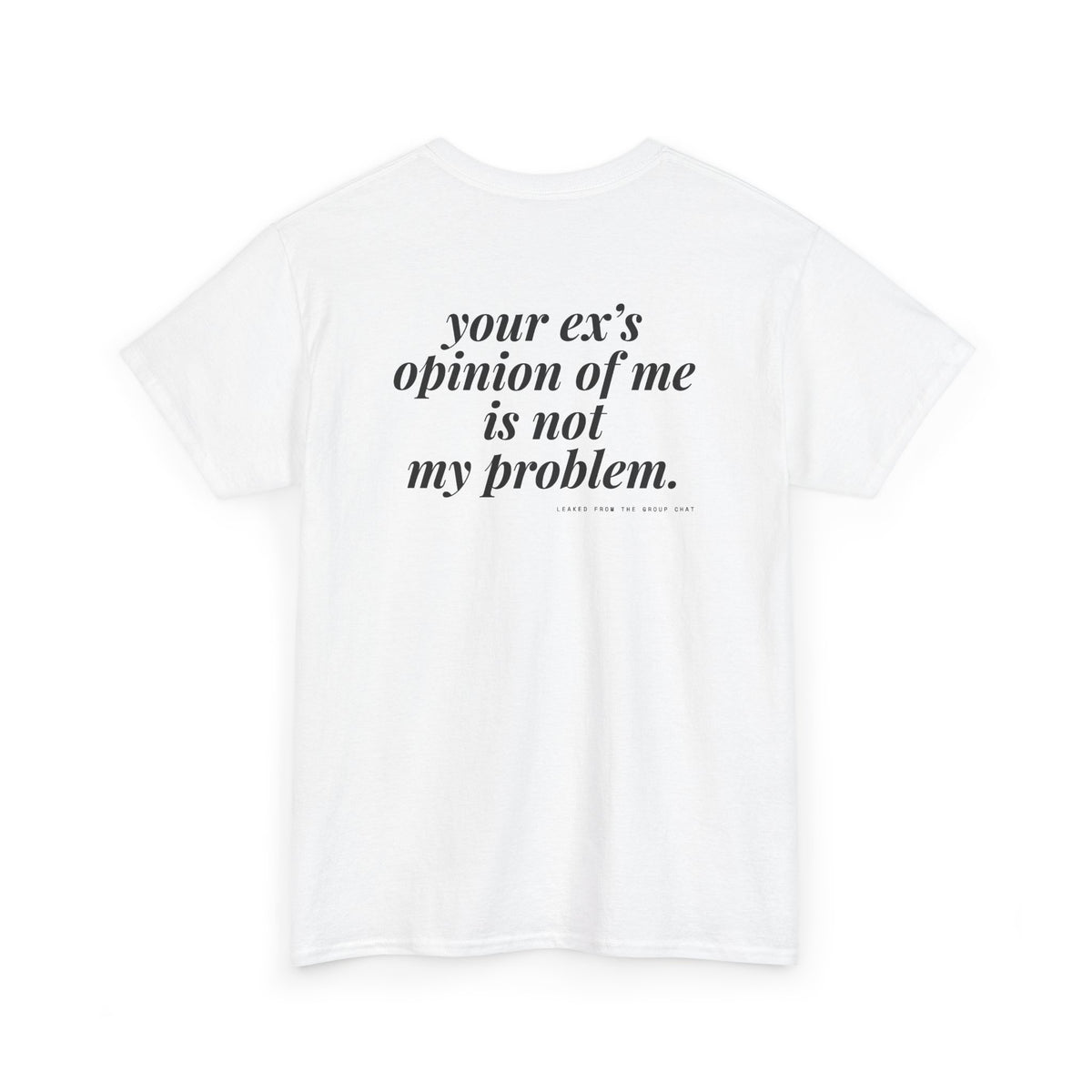 Your Ex's Opinion Of Me Is Not My Problem.